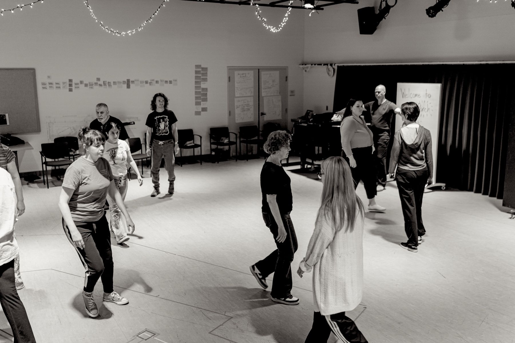 A Theater of Self workshop in progress in the studio